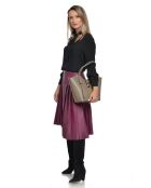 SS26 IR TSBV 31 Schultertasche aus taupefarbenem Leder - 24x29x13 cm