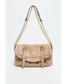 James nude schoudertas met bubbels van lamsvlees - 32 x 22 x 8 cm