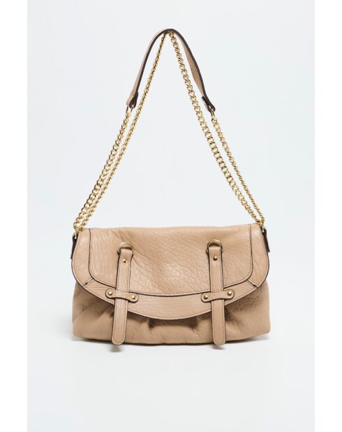 James nude schoudertas met bubbels van lamsvlees - 32 x 22 x 8 cm