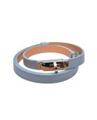 Ceinture en cuir SS26 IR 141 bleu ciel - 55-10x50-94 cm