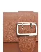 SS26 IR 183T Schultertasche aus cognacfarbenem Leder - 17x25x5 cm