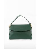 Schultertasche aus Leder in Jazzgrün — 27 x 18 x 9 cm