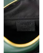 Schultertasche aus Leder in Jazzgrün — 27 x 18 x 9 cm