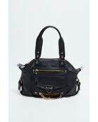 Sac à main en cuir Mini Odelia noir - 29 x 22 x 3cm