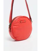 Rondo koraalroze schoudertas met bubbels van lamsvlees - 20 x 20 x 5 cm