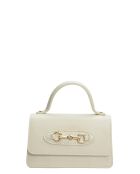 SS26 IR SBV 6 Schultertasche aus beigem Leder - 11x19x6,5 cm