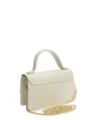 SS26 IR SBV 6 Schultertasche aus beigem Leder - 11x19x6,5 cm