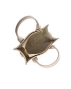 SS26 IR 1980T beige leren handtas - 18,5x22x8 cm