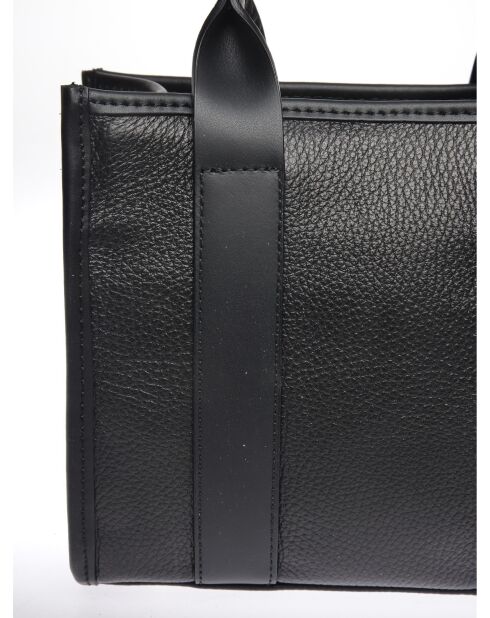 SS26 IR 1980T zwarte leren handtas - 18,5x22x8 cm