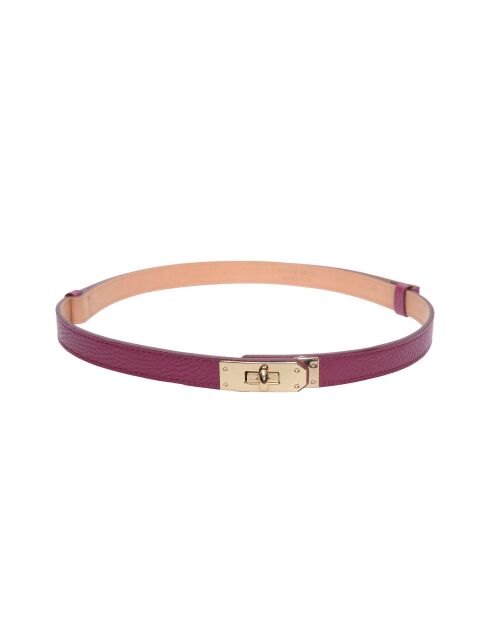 Ceinture en cuir SS26 IR 141 bordeaux - 55-10x50-94 cm