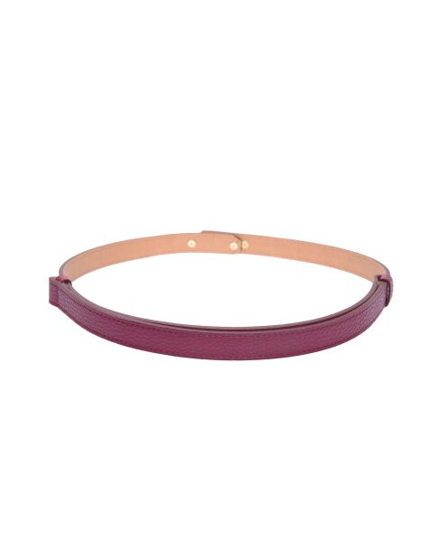 Ceinture en cuir SS26 IR 141 bordeaux - 55-10x50-94 cm