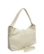 SS26 AL SBV19 Schultertasche aus beigem Leder - 24x37x10,5 cm