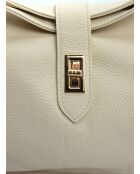 SS26 AL SBV19 Schultertasche aus beigem Leder - 24x37x10,5 cm