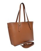 SS26 IR 176 cognac leren schoudertas - 26x29x9,5 cm