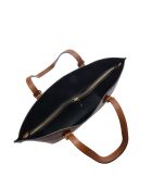 SS26 IR 176 cognac leren schoudertas - 26x29x9,5 cm