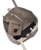 SS26 IR 175 Hobo-Tasche aus beigem Leder - 28,5 x 25,5 x 8 cm