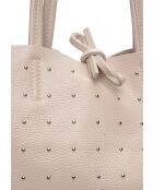 SS26 IR 175 Hobo-Tasche aus beigem Leder - 28,5 x 25,5 x 8 cm