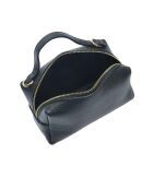 Bandolera SS26 IR 185T de piel negra - 12,5x17x6,5 cm