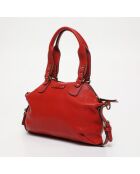 Sac à main en cuir Mini Odelia rouge - 29 x 22 x 3cm