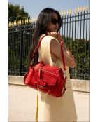 Sac à main en cuir Mini Odelia rouge - 29 x 22 x 3cm