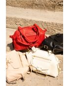 Sac à main en cuir Mini Odelia rouge - 29 x 22 x 3cm