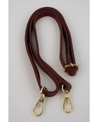 Burgundy Raze schoudertas van suède - 42 X 35 X 8 cm