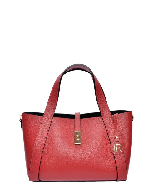 SS26 IR 121 rode leren handtas - 20x30x12 cm