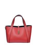 SS26 IR 121 rote Lederhandtasche - 20x30x12 cm