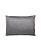 Federa in raso di cotone biologico Shalimar grigio Meteore stampato