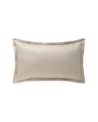 Federa in raso di cotone biologico stampato arancione Vivienne