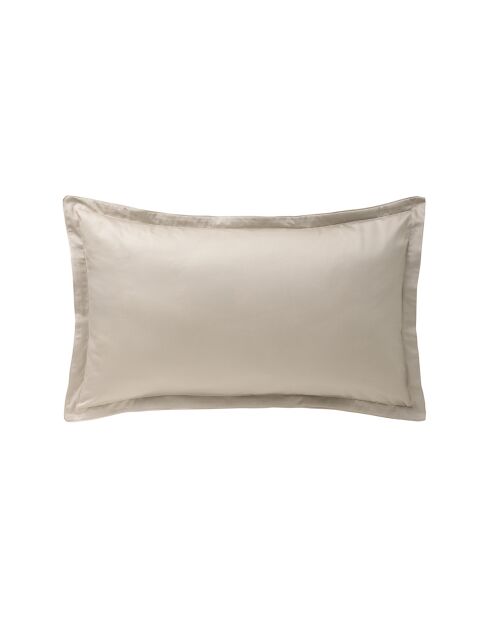 Federa in raso di cotone biologico stampato arancione Vivienne