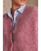 Lou Wood himbeerfarbener Cardigan