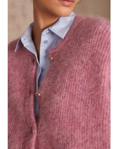 Lou houten vest met framboos