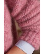 Lou Wood himbeerfarbener Cardigan