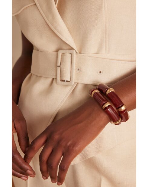 Parisse Gi Uni Cremefarbene Weste