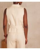 Parisse Gi Uni Cremefarbene Weste