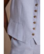 Gilet Simeon Gi semplice blu cielo