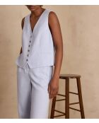 Gilet Simeon Gi semplice blu cielo