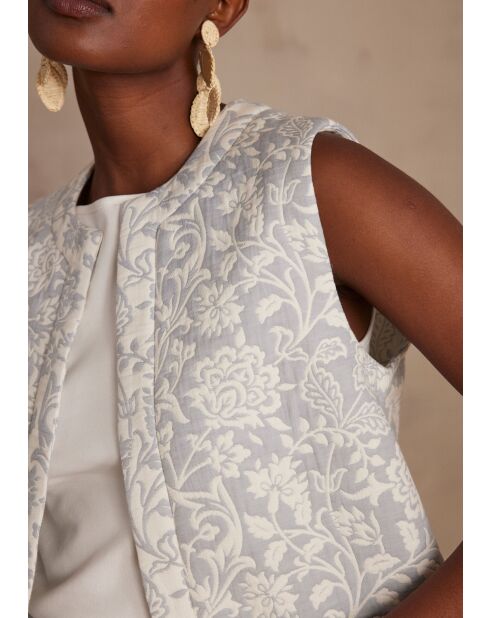 Gilet da ghiacciaio bicolore Celia Gi