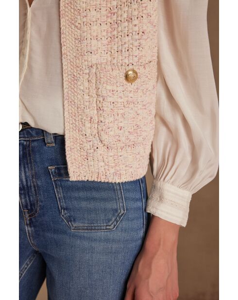 Steffie bis blassrosa Weste