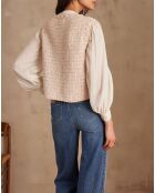 Steffie bis blassrosa Weste