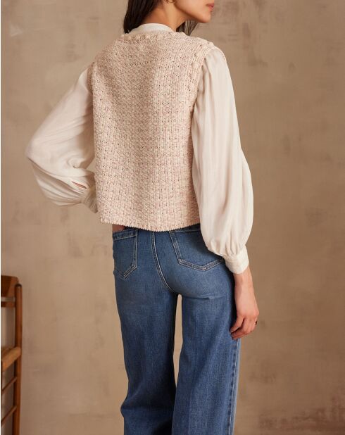 Steffie bis blassrosa Weste