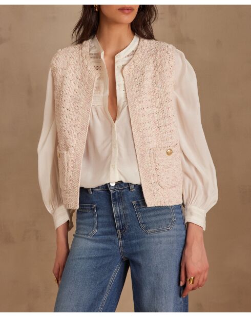 Steffie bis blassrosa Weste