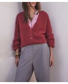 Chelton rote Strickjacke