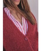 Chelton rote Strickjacke