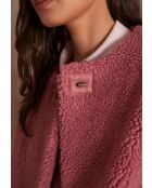 Sharon Gi dunkelrosa Boucle-Weste