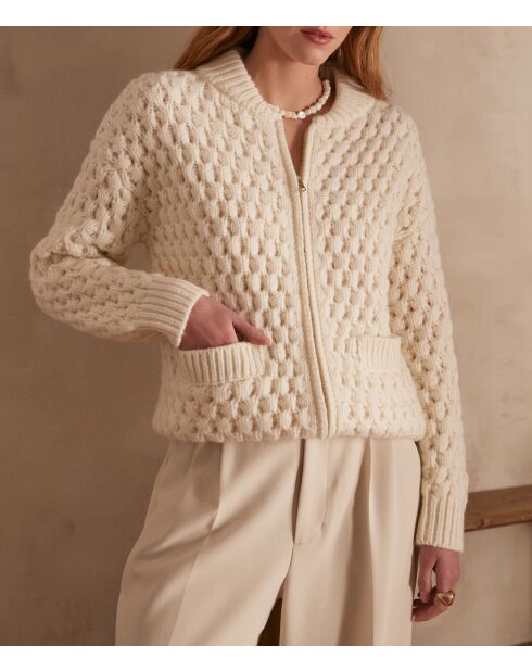 Cardigan crema Sulimane
