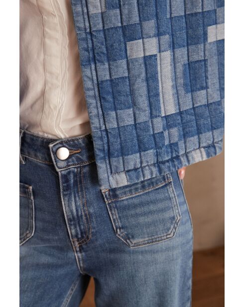 Gilet in denim leggero lavato Soline Gi