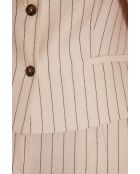 Cliff Gi ecrufarbene gestreifte Weste