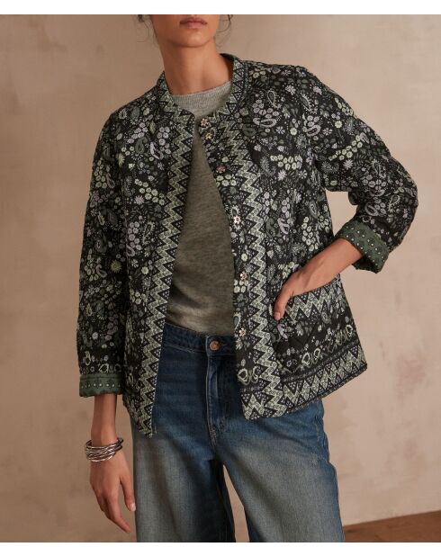 Giacca Nais Imp Quilasse verde abete